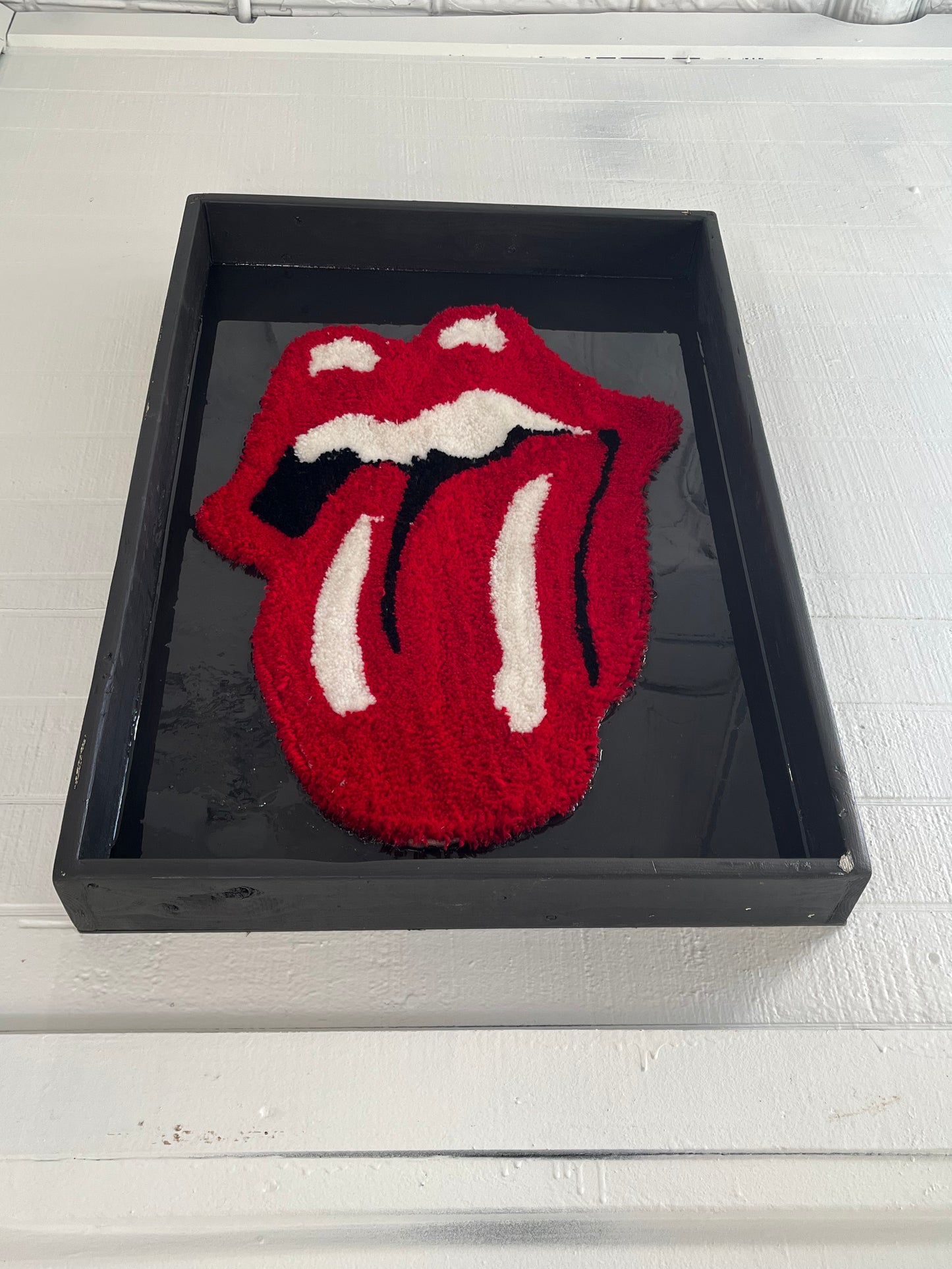 Framed Rolling Stones inspired Art